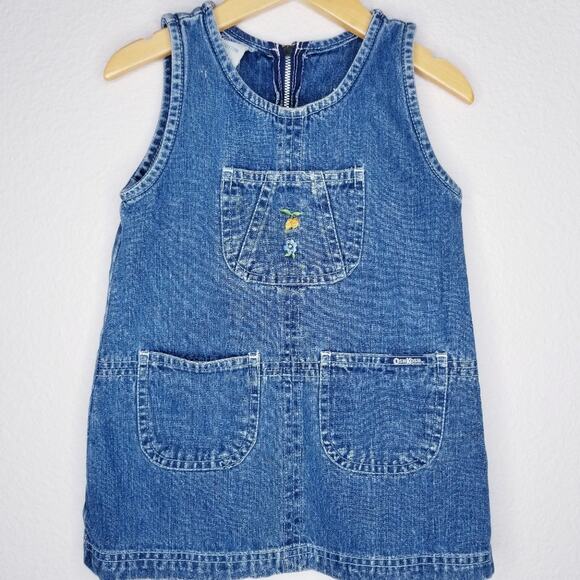 Oshkosh Toddler 100% Cotton Denim Jumper, 3T - Picture 1 of 4